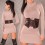 Très large ceinture avec laçage type corset marron