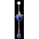 Piercing de nombril Pendentif globes bleus