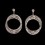 Boucles d'oreilles fashion créoles strass