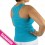 Top décolleté turquoise dos nageur