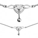 Chaine de taille avec piercing en acier chirurgical et strass fantaisie