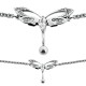 Chaine de taille avec piercing en acier chirurgical motif libellule en strass fantaisie
