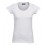 Tee-shirt sexy de couleur blanc, ceintré, col V