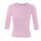 Tee-shirt couleur rose tendre femme, manches 3/4