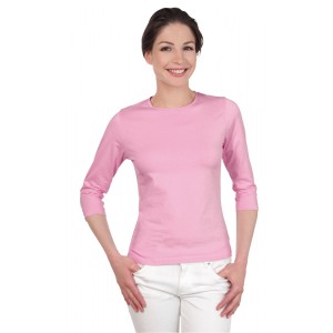 Tee-shirt couleur unis femme, manches 3/4