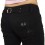 Jeans Fashion Miss RJ slim noir, bouton strass et boucle métal