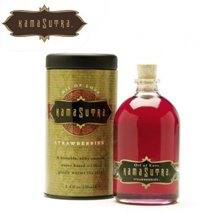 Huile d'Amour de massage Fraise, 100 ml Kamasutra