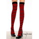 Bas Rayures Noir et rouge