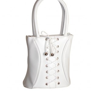 Sac à main Corset blanc, Petit modèle