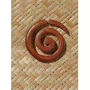 Boucles d oreilles en bois forme spiral faux ecarteur