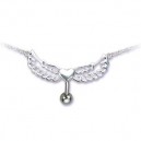 Chaine de taille avec piercing de nombril