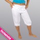 Pantalon court corsaire blanc