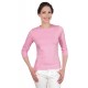 Tee-shirt couleur unis femme, manches 3/4