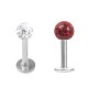 Labret Crystal Line, boule en cristal Swarovski®