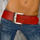 Ceinturon rouge large boucle
