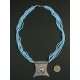 Collier ethnique oriental perles turquoises et métal