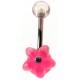 Piercing de nombril Fleur rose